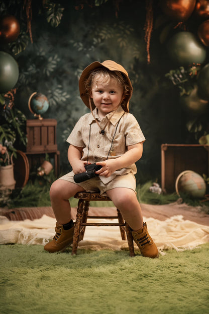 Arche de ballons pour fête dans la jungle d'Avezano