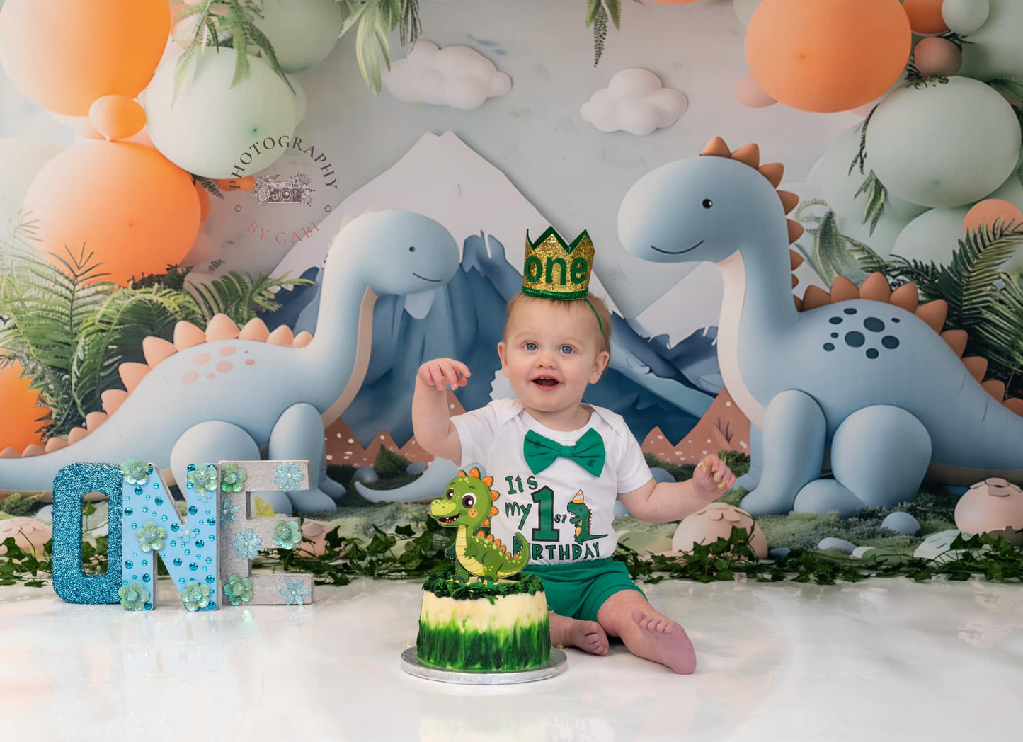 Toile de fond du modèle de dinosaures bleus d'Avezano conçue par Danyelle Pinnington