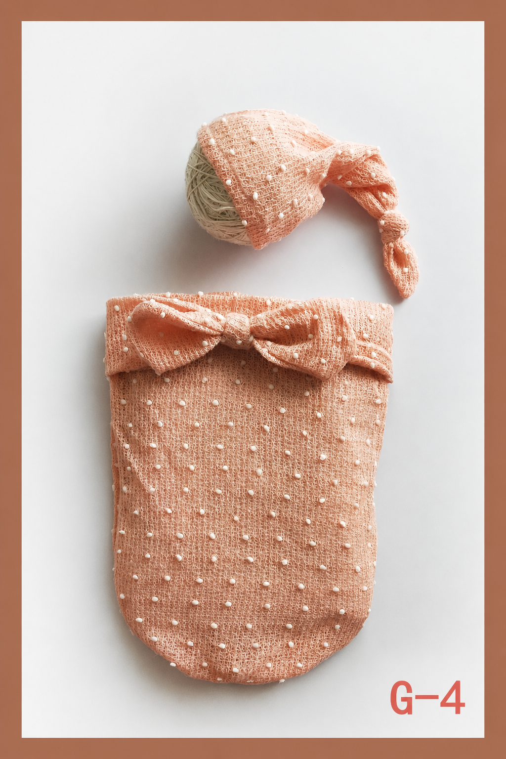 Avezano Newborn Stretch Swaddle Wrap with Hat Baby Photography Props Set
