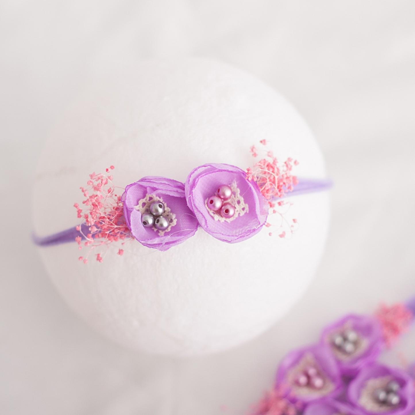 Avezano Handmade Flower Hair Ornaments for Baby Photography