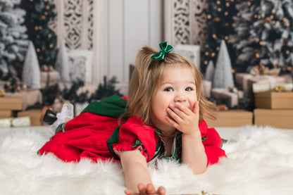 Avezano Christmas Tree and Screen Photography Backdrop Designed By Polly Ro Design