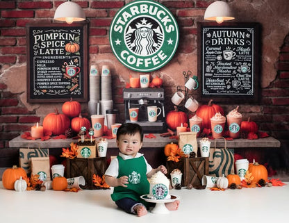 Avezano Starbucks Autumn Coffee Shop Backdrop Designed By Enchanted Design Studio