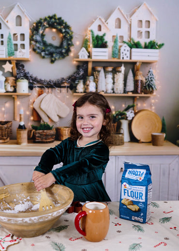 Arrière-plan de photographie de décoration de comptoir de Noël d'Avezano
