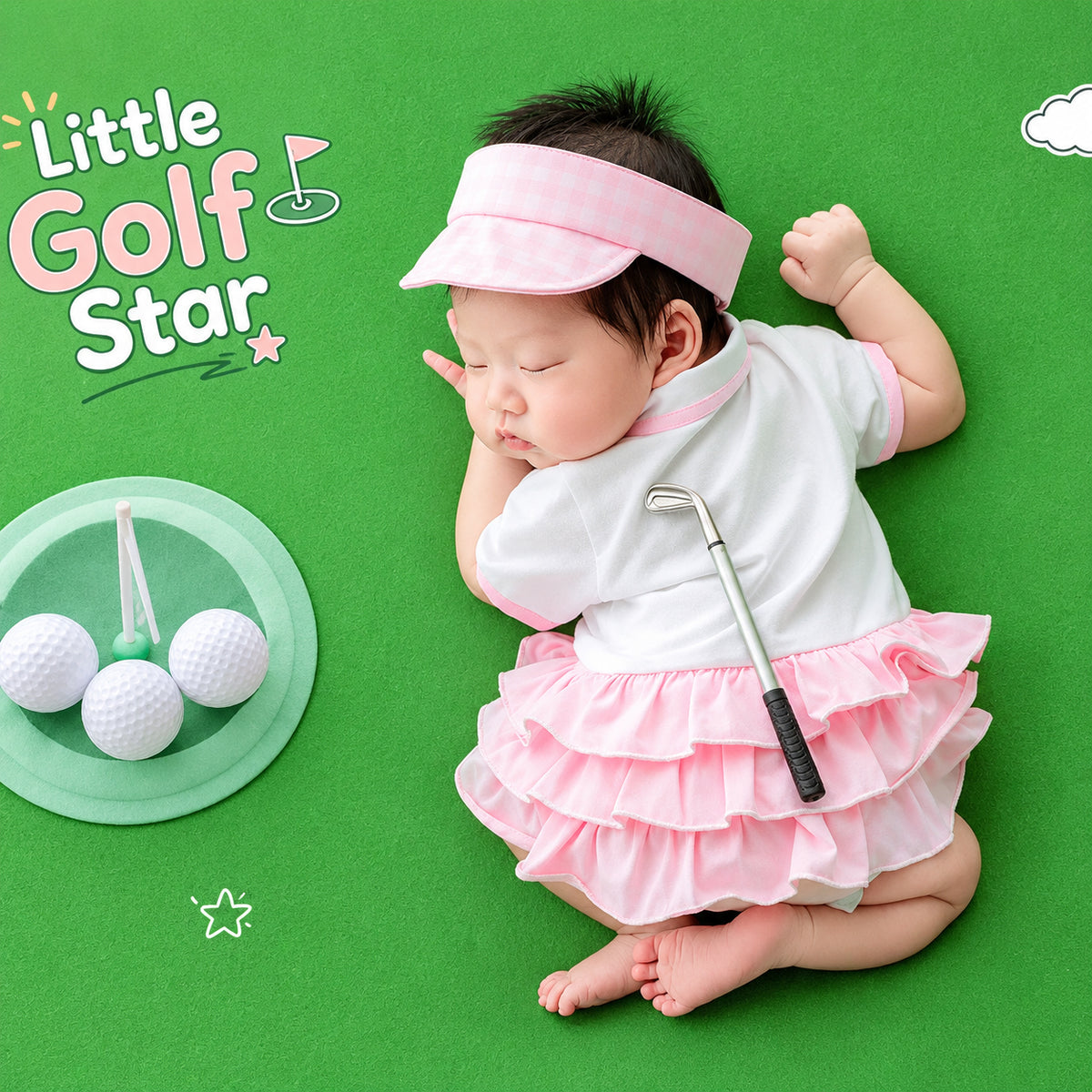 Avezano Newborn Golf Sport Themed Photography Prop Set