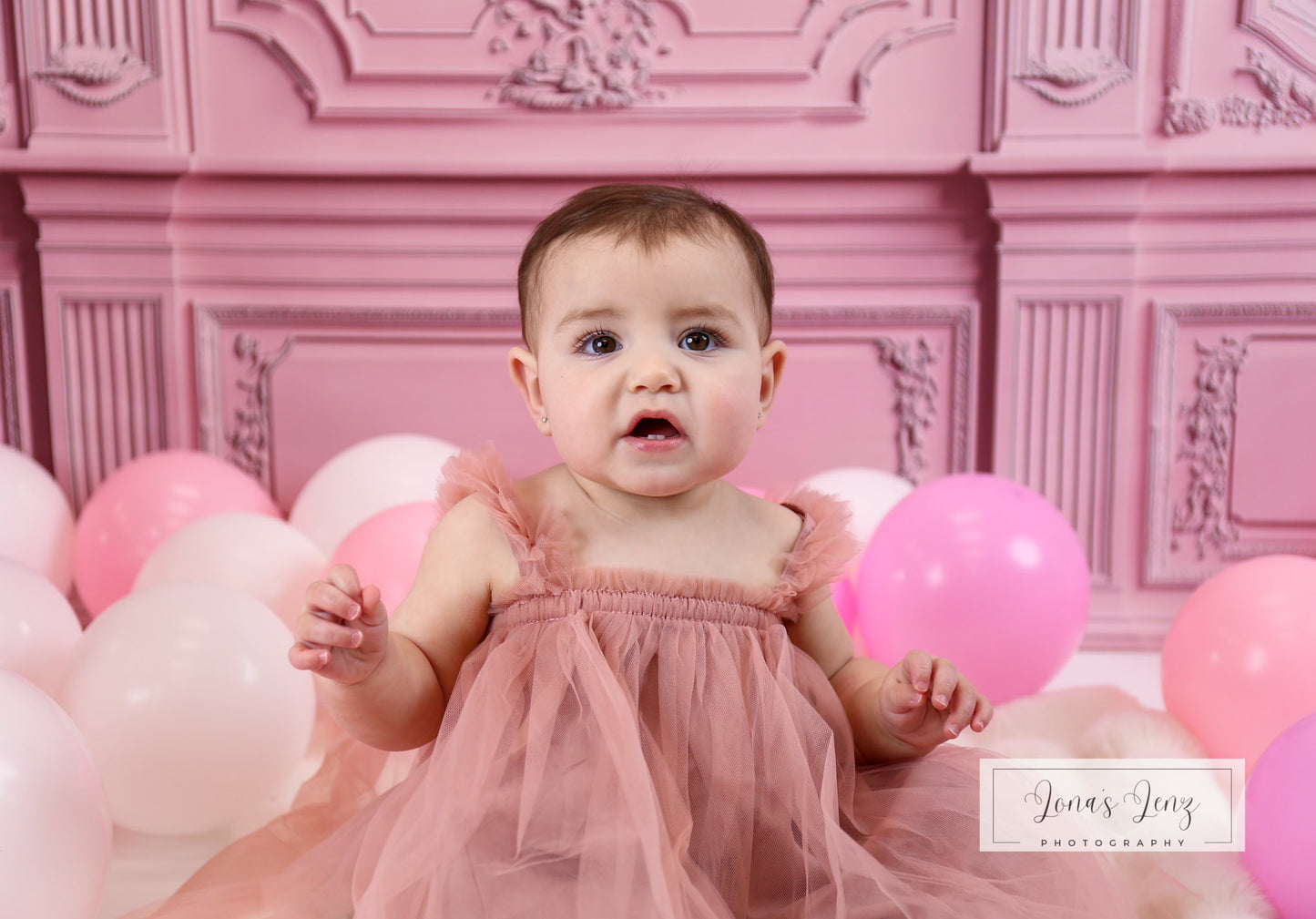 Avezano Light Pink Carved Walls Photography Backdrop
