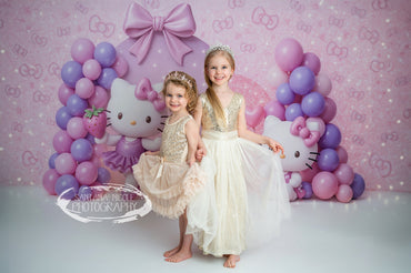 Avezano Hello Kitty Pink Balloon Backdrop Designed By Enchanted Design Studio