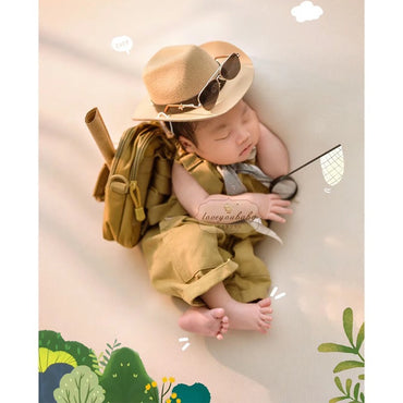 Avezano Newborn Cowboy Outfit Suspender Set Photo Prop