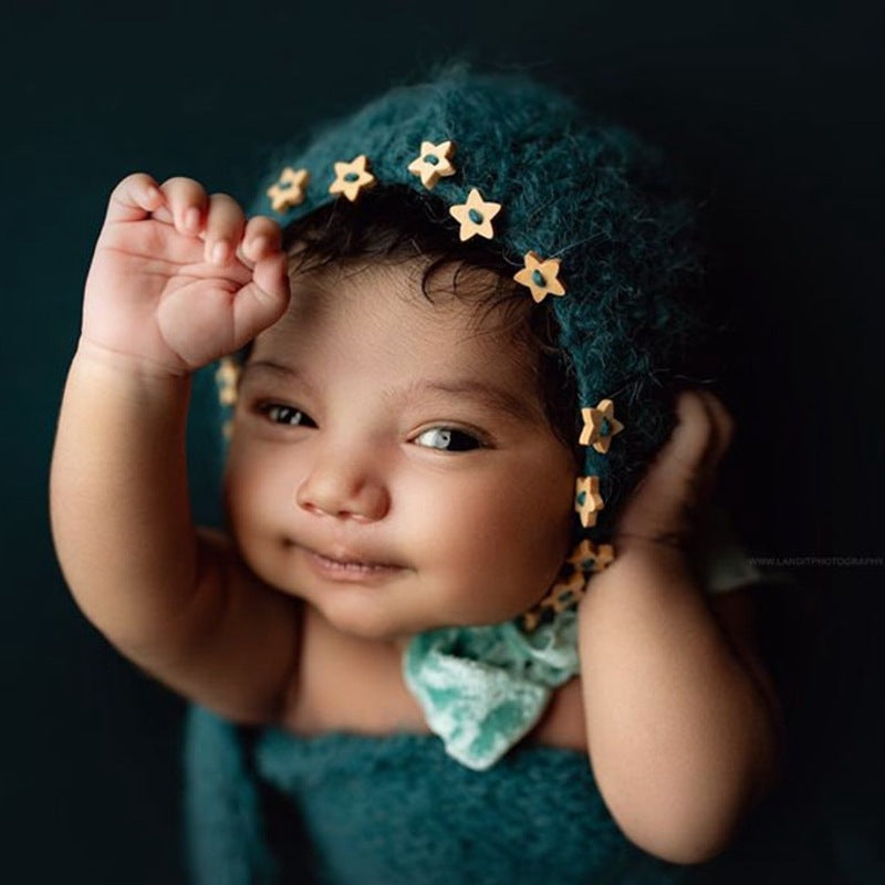 Avezano Newborn Mohair Star Hat Photography Prop