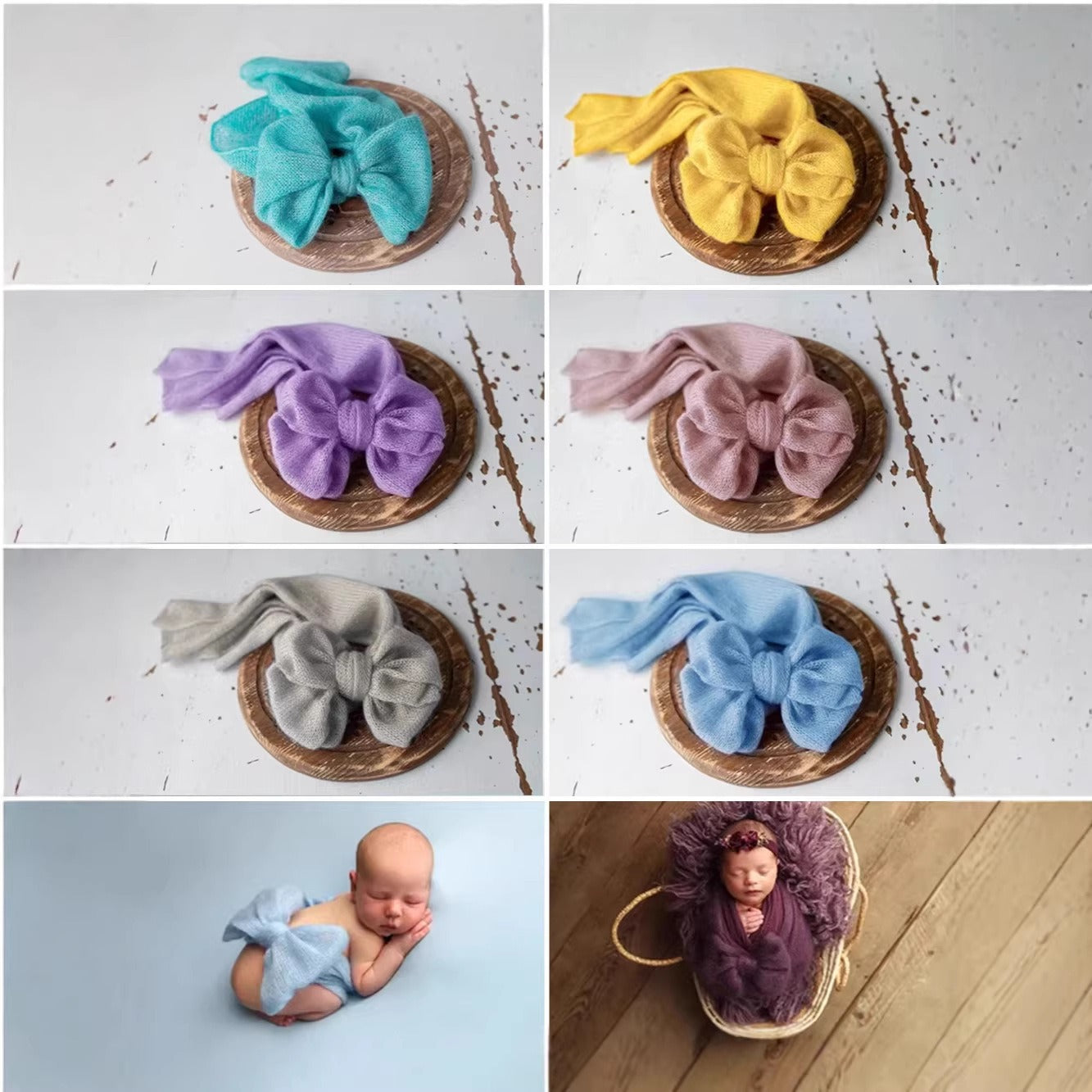 Avezano Newborn Knit Butterfly Swaddle Photography Wrap