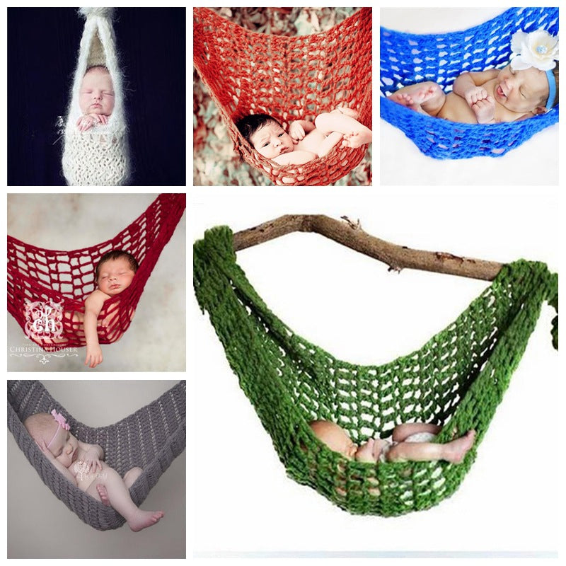 Avezano Newborn Knitted Hammock Photo Prop for Baby Photography
