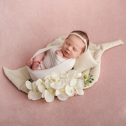Avezano Newborn Photography Leaf Mat Baby Posing Pillow Photo Prop