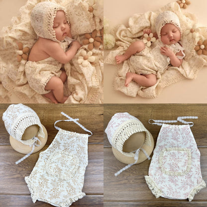 Avezano Newborn lace Set Photography Props Clothing