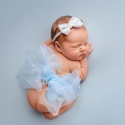 Avezano Newborn Bow Photography Headwear Set