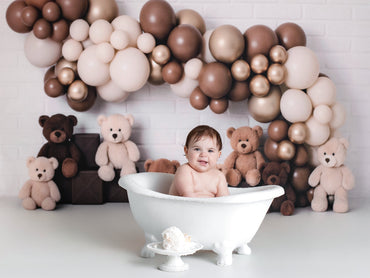 Avezano Teddy Bear Balloon Arch Backdrop Designed By Enchanted Design Studio