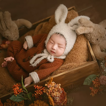 Avezano Autumn Bunny Newborn Photography Props Set