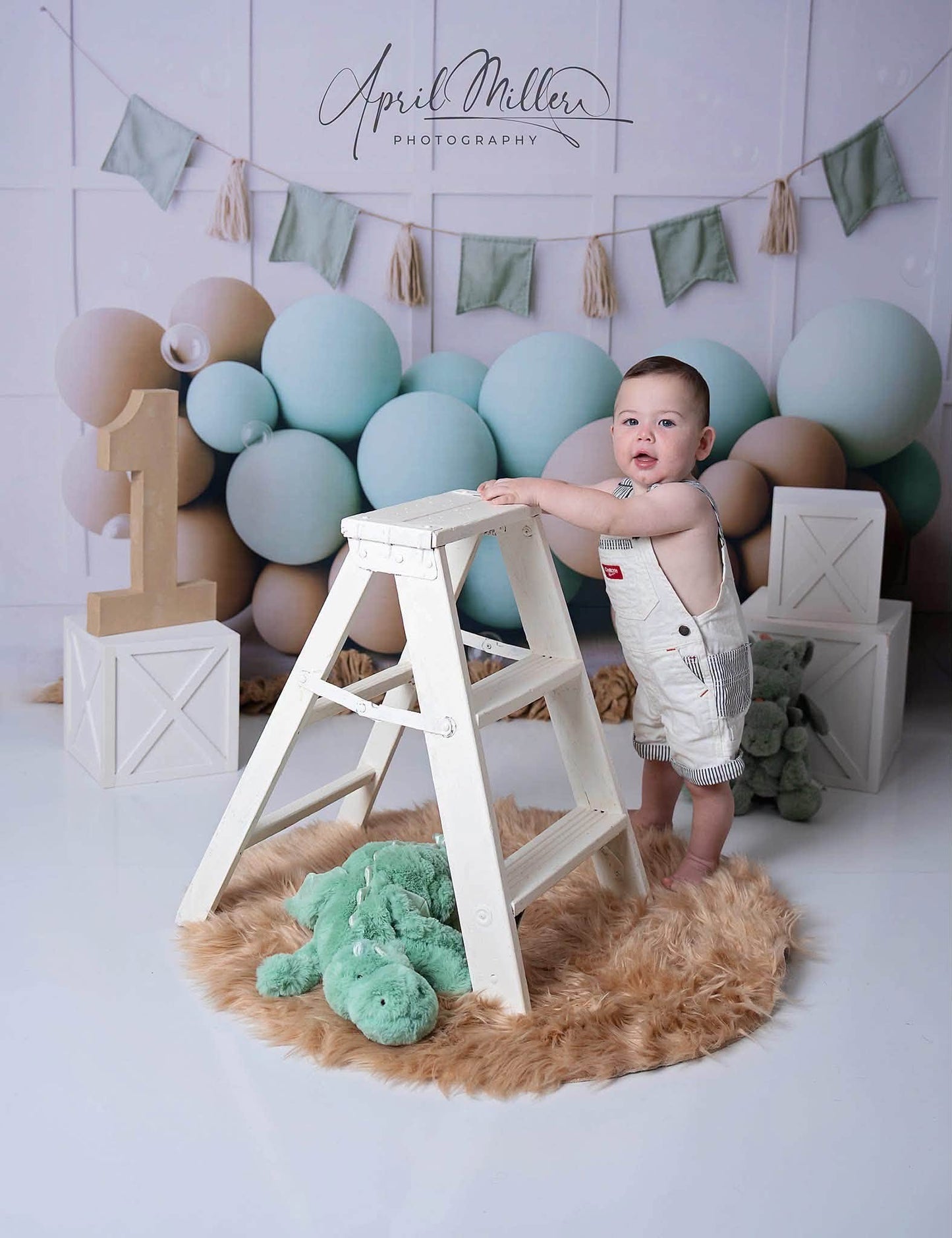 Toile de fond pour photographie de pailles et d'œufs de Pâques d'Avezano conçue par Polly Ro Design