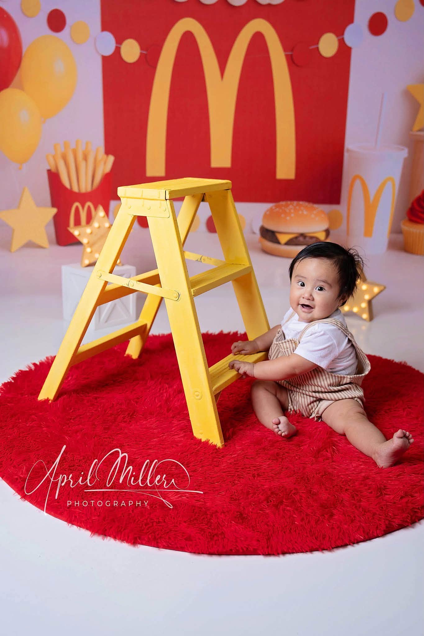 Avezano McDonald's Inspired Photography Backdrop Designed By Lidia Redekopp