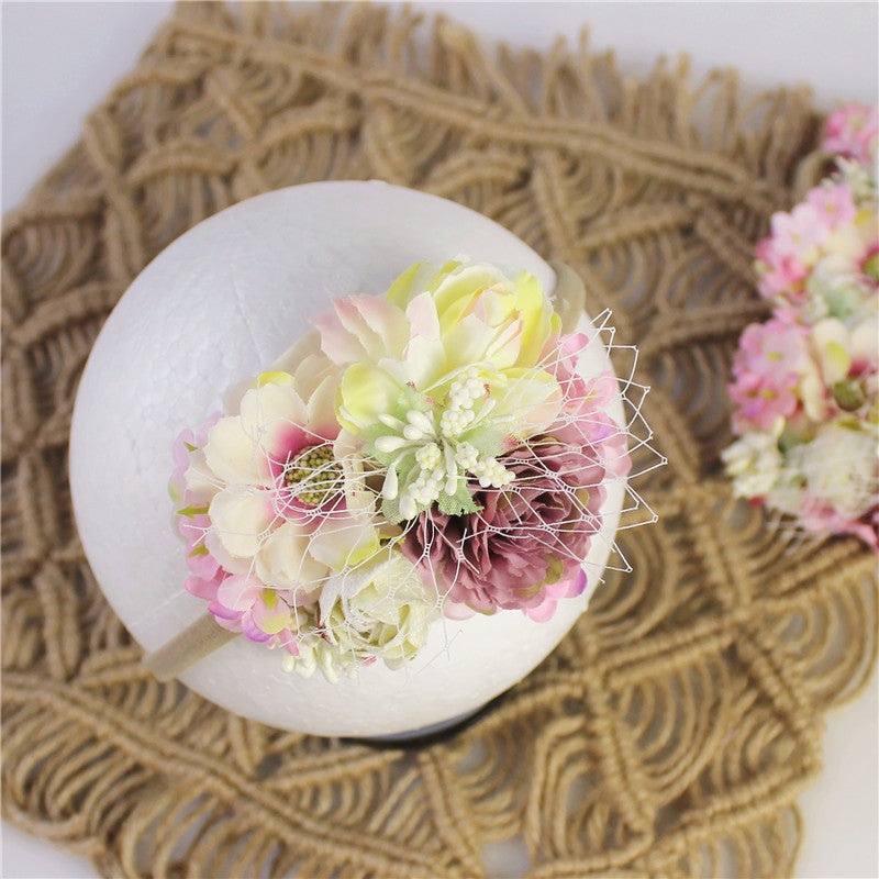 Avezano Kids Newborn Flower Hairband Photo Prop