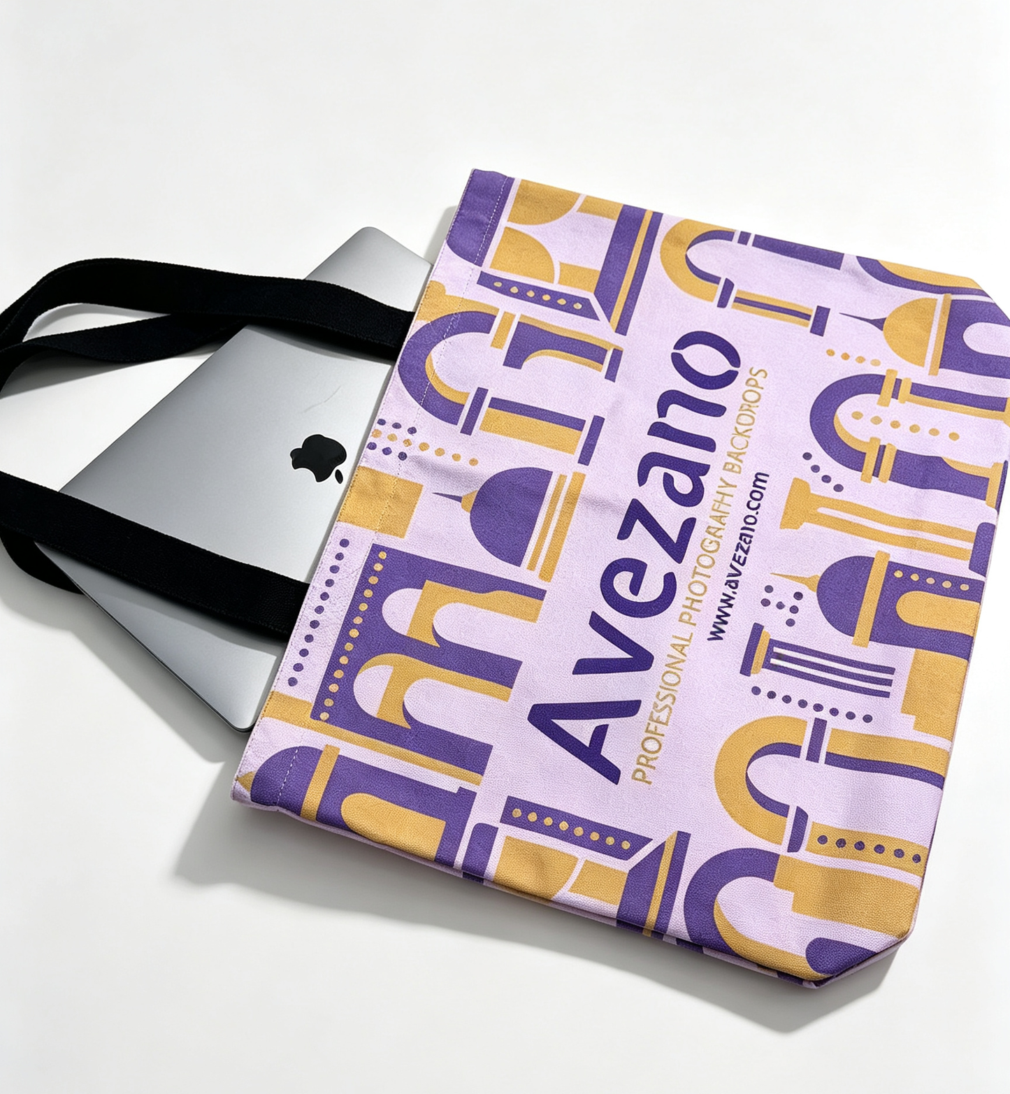 Avezano Photography Canvas Tote Bag for Backdrop Props Storage