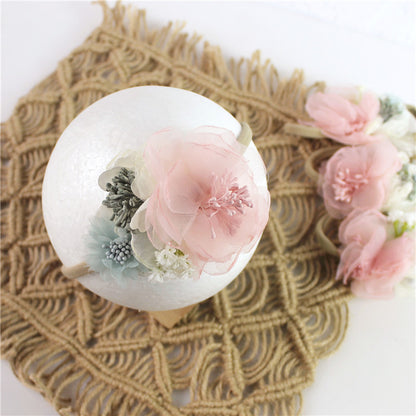 Avezano Kids Newborn Flower Hairband Photo Prop