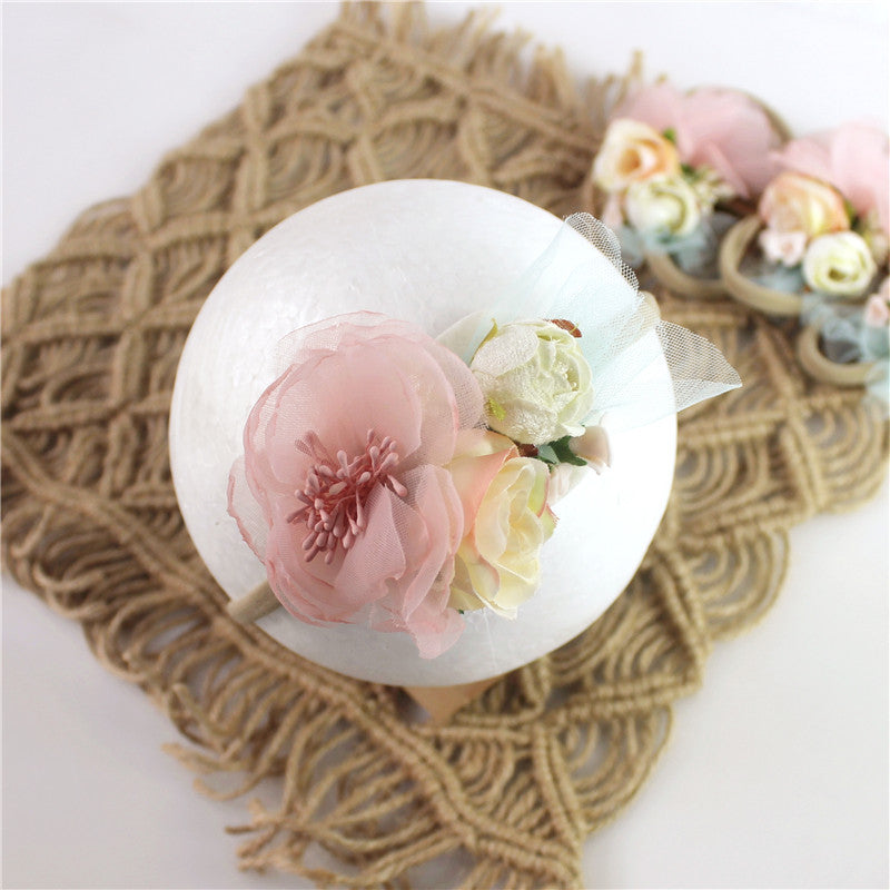 Avezano Kids Newborn Flower Hairband Photo Prop