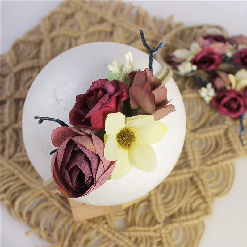 Avezano Kids Newborn Flower Hairband Photo Prop