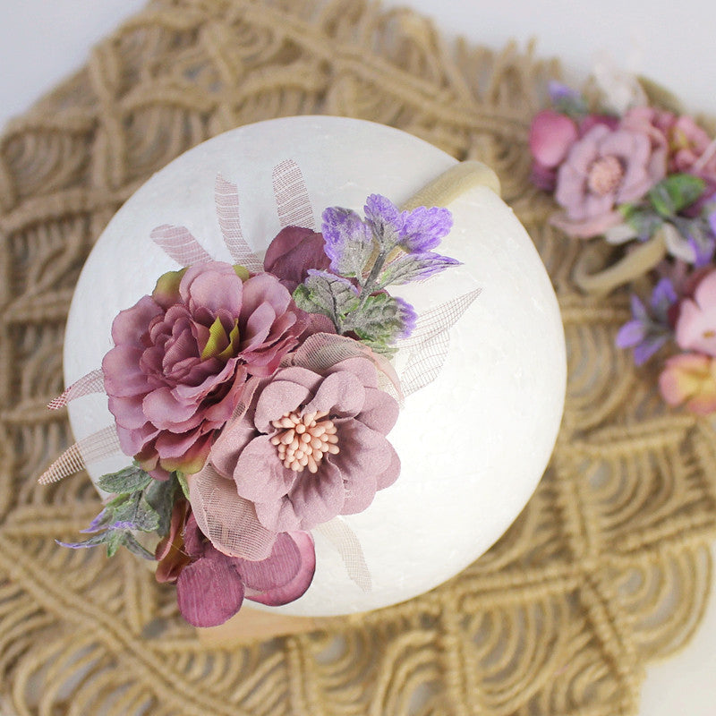 Avezano Kids Newborn Flower Hairband Photo Prop