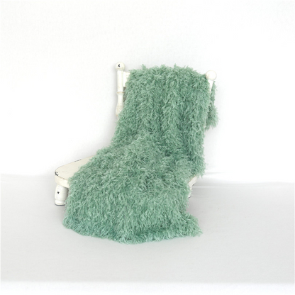 Avezano Feather Yarn Blanket for Newborn Photography Props
