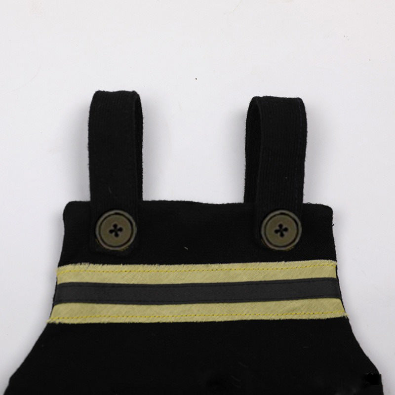 Newborn Firefighter Outfit Hat and Pants 2pcs Photo Prop