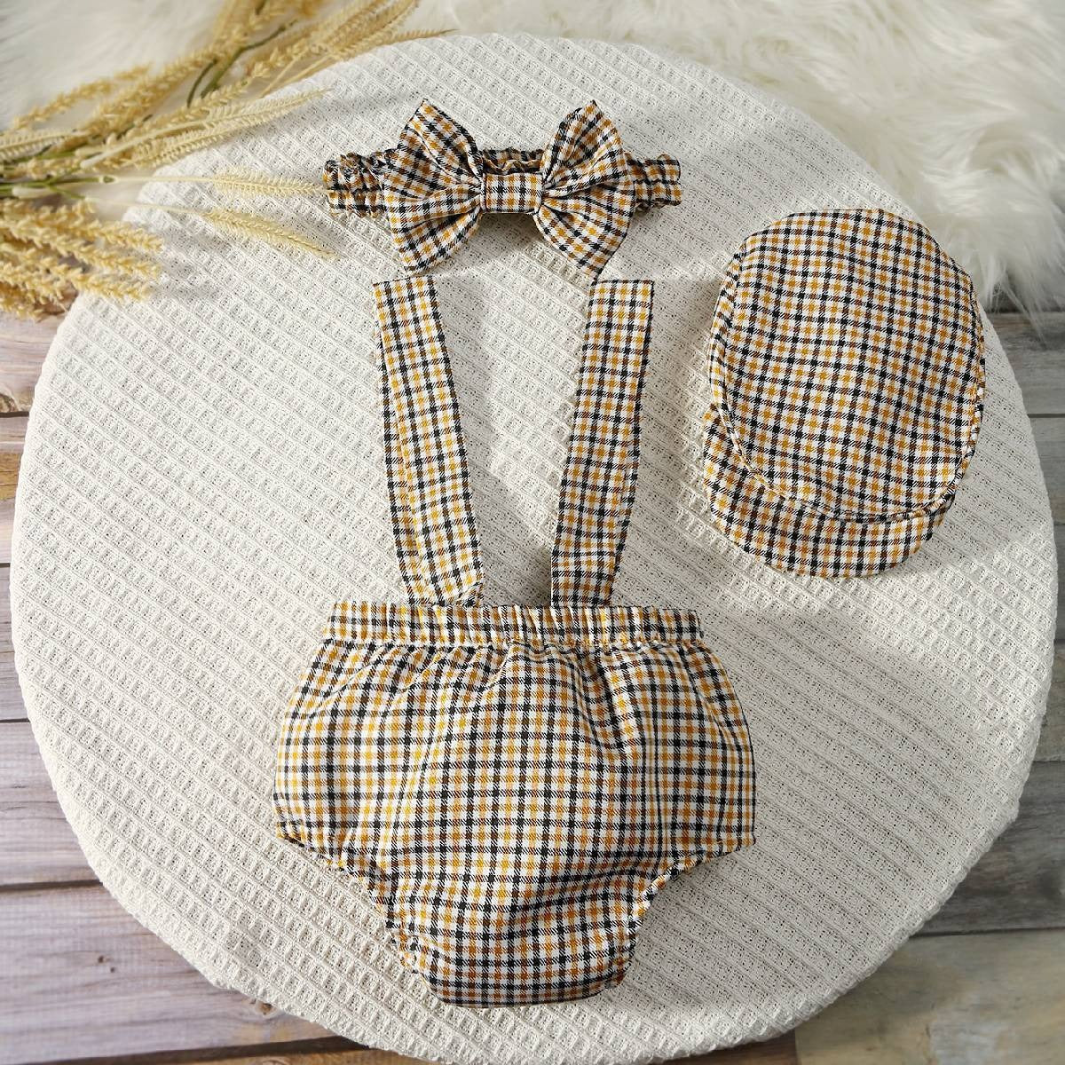 Avezano Newborn Photo Outfit Baby Photography Romper Overalls