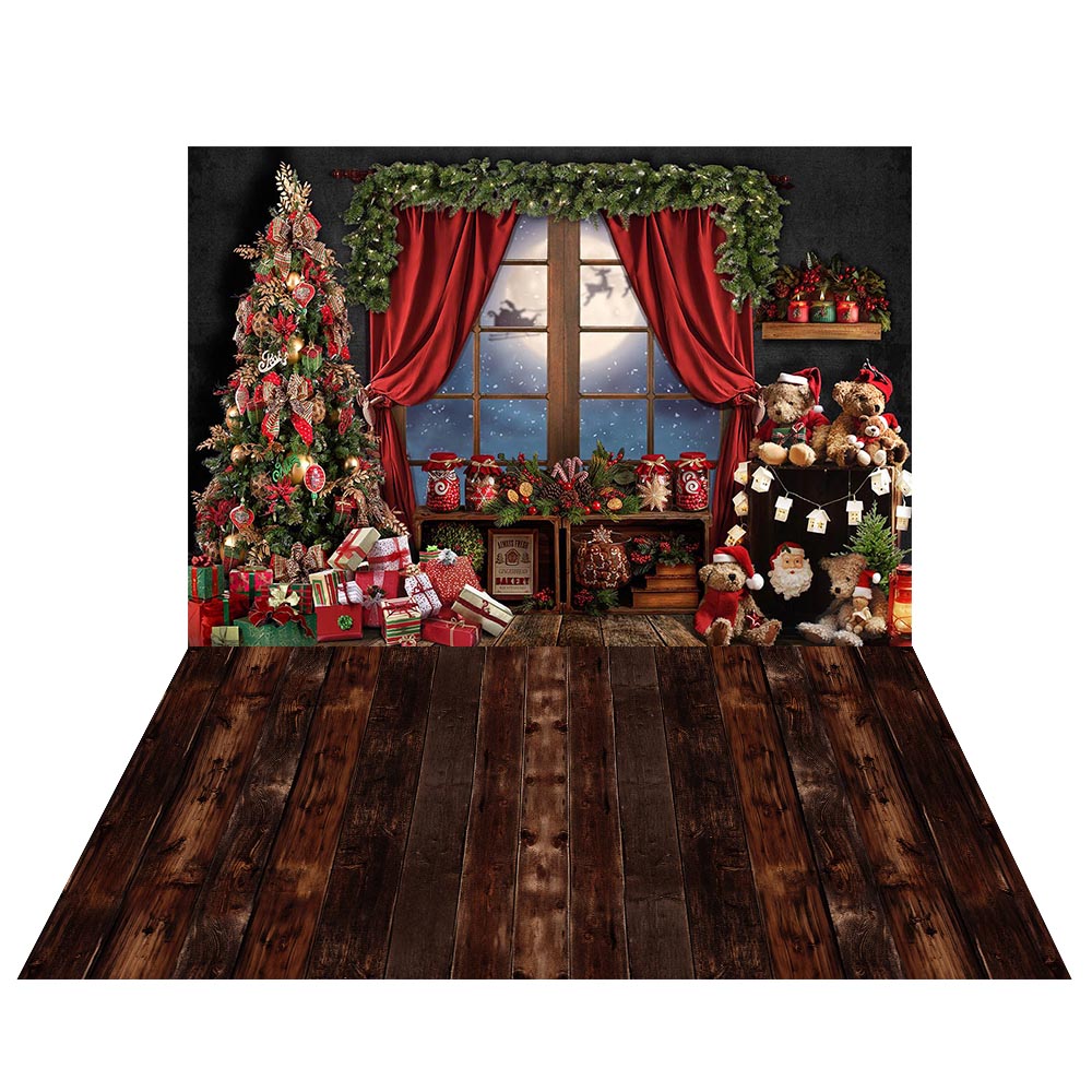 Avezano Christmas Gifts Candy 2 pcs Set Backdrop Vinyl-AVEZANO