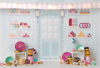 VIP Clearance Sale AvezanoIce Cream Shop Photography Backdrop