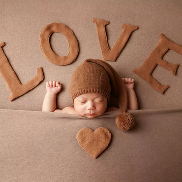 Avezano Baby Photography Goodnight Hat Bear Hat Doll Set