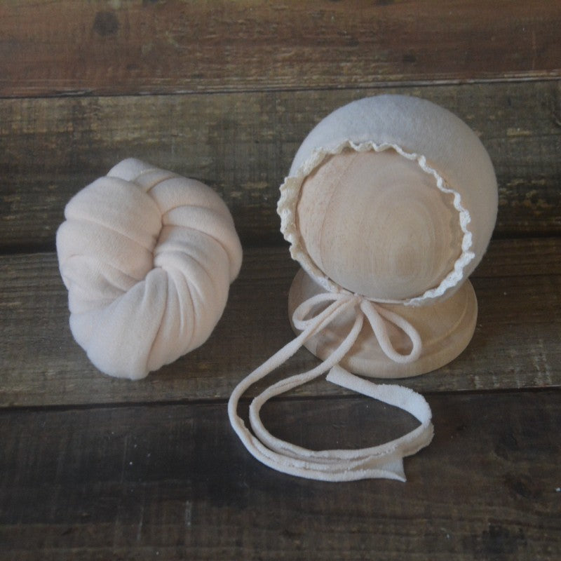 Avezano Newborn Photography Outfit Baby Photoshoot Hat and Wrap Set