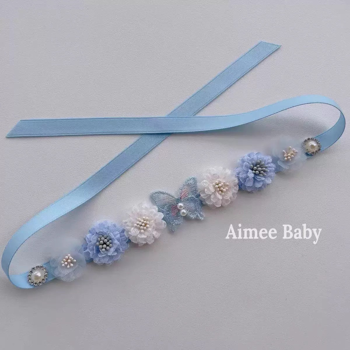 Avezano Ballet Floral Newborn Headband Photography Prop