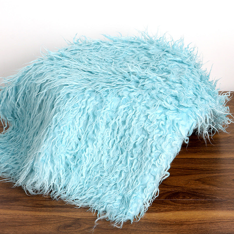 Avezano Long Fur Newborn Photography Blanket Prop