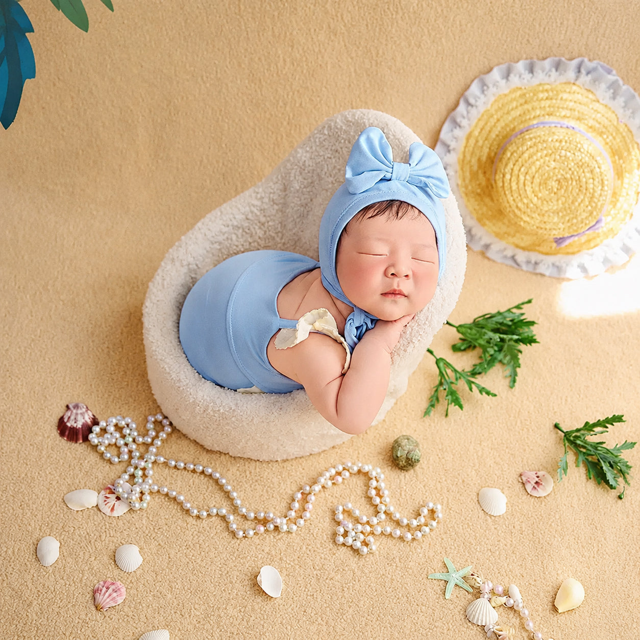 Avezano Summer Swimsuit Shell Beach Theme Photography Prop Set