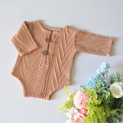 Avezano Knitted Romper For Newborn Photography