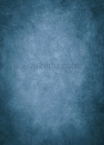 Avezano Dark Blue Textured Fine Art Portrait Photography Backdrop-AVEZANO