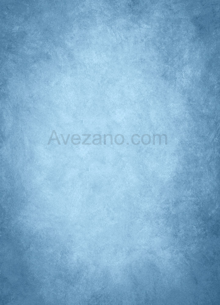 Avezano Light Blue Textured Fine Art Portrait Photography Backdrop-AVEZANO