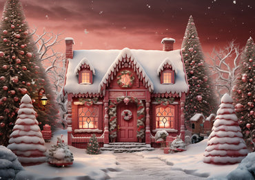 Ensemble de 2 pièces de décoration pour sapin de Noël Avezano Red House