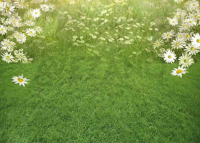 Avezano Spring Grass Floor Photography Backdrop