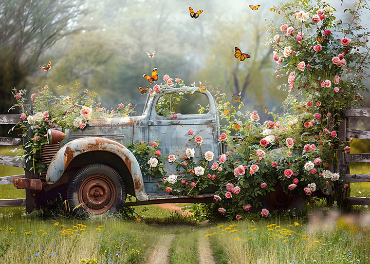 Avezano Spring Backdrop For Photograhy Custom Photo Backdrop