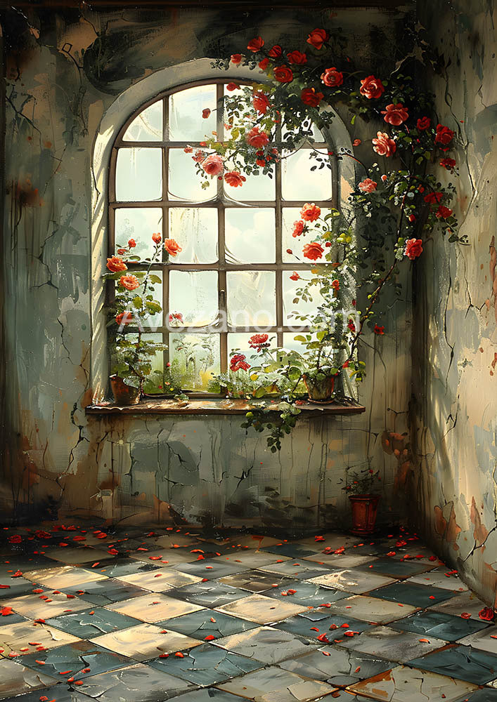 Avezano Door&Window Backdrop For Photography Custom Photo Background