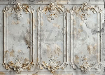 Avezano Carved Off-White Walls Photography Backdrop