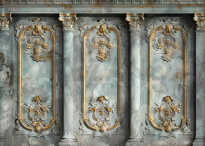 Avezano Les murs sont une toile de fond photographique magnifiquement sculptée