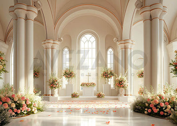 VIP Avezano Spring Wedding Hall Roses Photography Backdrop