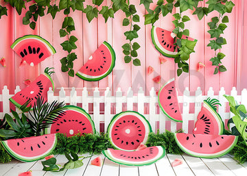 Avezano Summer Watermelon Theme Photography Backdrop