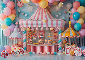 Avezano Amusement Park Theme Party Photography Background