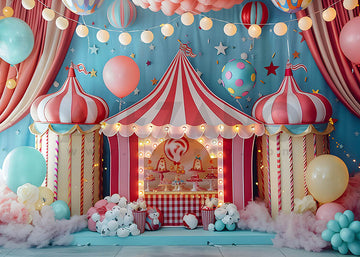 Avezano Balloon CakeSmash for Kids Photography Background